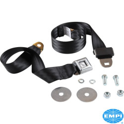 PartzBiz CE 8189601208 - 2 point lap seat belt with push