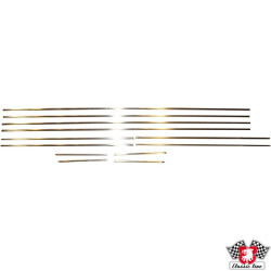 PartzBiz CE 8186501310 - Body moulding kit, 12 pcs, German OE quality