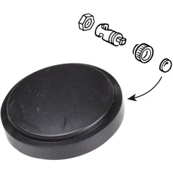 PartzBiz CE 8189821202 - Cap for glove box compartment knob, black