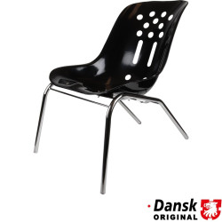 PartzBiz CE 9902501100 - Chair Recliner, frame chrome, seat black