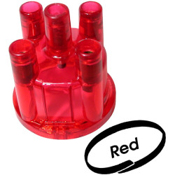PartzBiz CE 8191200606 - Distributor cap, red transparent