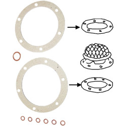 PartzBiz CE 8119600113 - Gasket set for oil strainer. German make