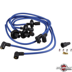 PartzBiz CE 8192002318 - Ignition cable set, 90º Megavolt, blue
