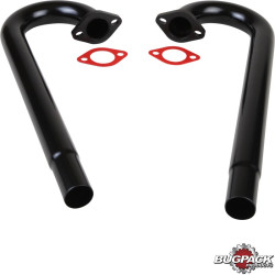 PartzBiz CE 8123301118 - J-tube set, black, 2 pieces, Bugpack 