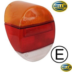 PartzBiz CE 8195350802 - Lens for tail light, orange/red/clear