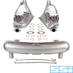 PartzBiz CE 1620801910 - Exhaust set, Racing, with two Ø63
