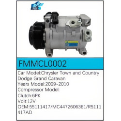 PartzBiz CE FMMCL0002 - Compressor for  Chrysler - FMMCL0002