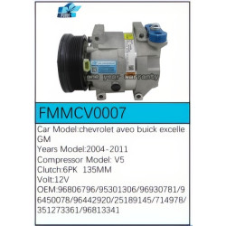 PartzBiz CE FMMCV0007 - Compressor for  Chevrolet - FMMCV0007