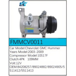 PartzBiz CE FMMCV0011 - Compressor for  Chevrolet - FMMCV0011