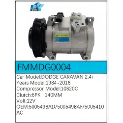 PartzBiz CE FMMDG0004 - Compressor for  Dodge - FMMDG0004