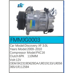PartzBiz CE FMMJG0003 - Compressor for  Jaguar - FMMJG0003